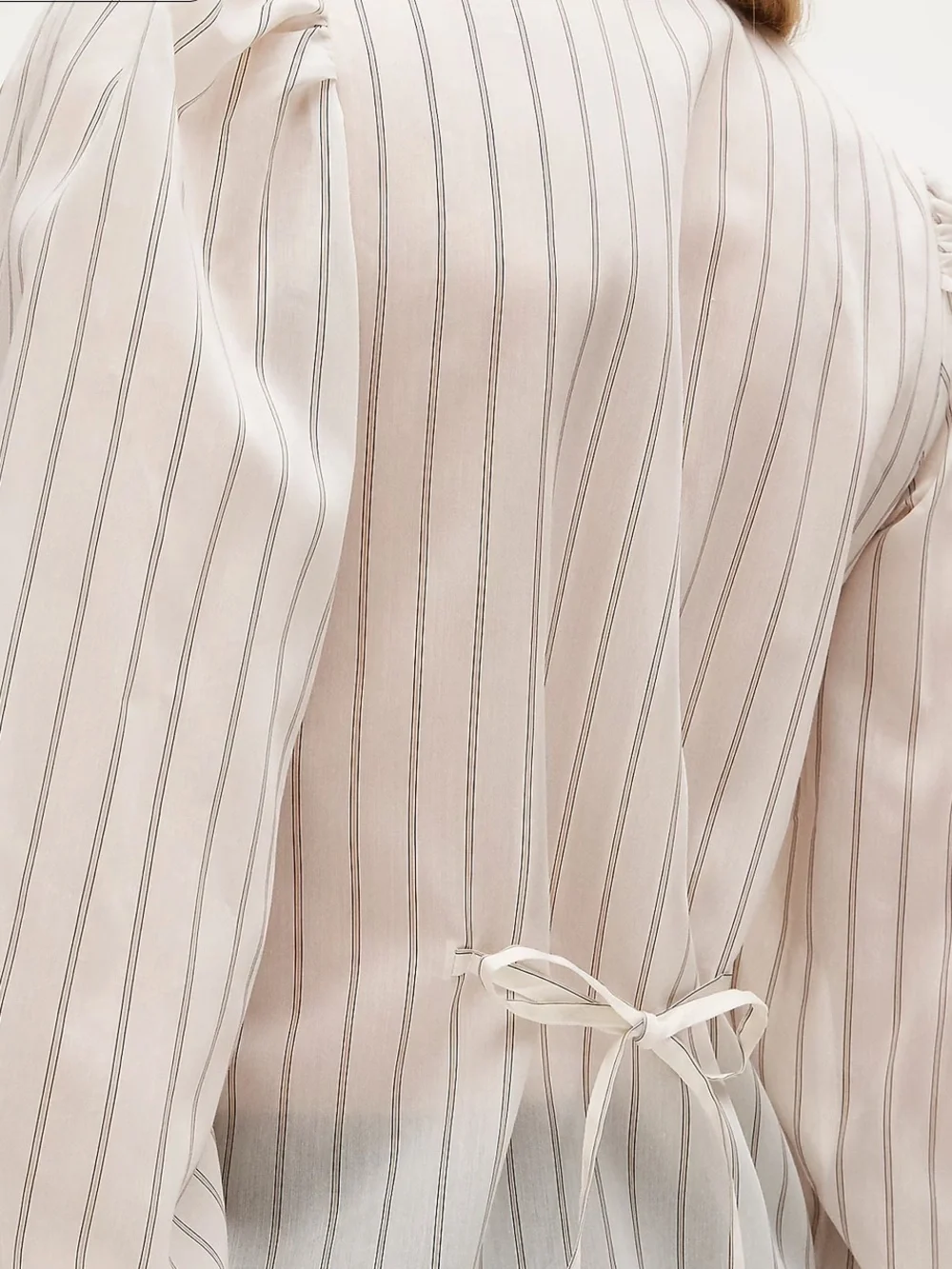 J crew Button-up top in stripe Bavarian Cream Stripes